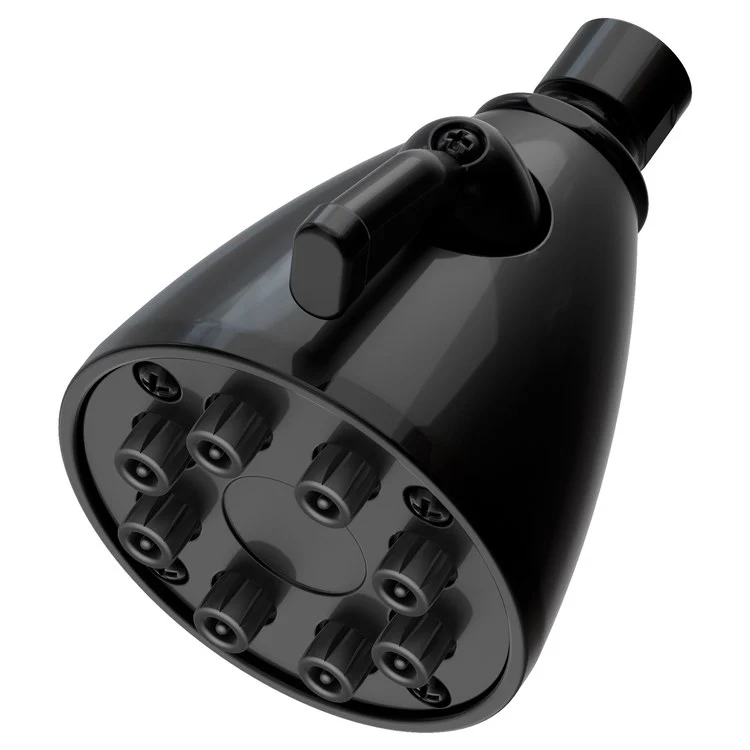 Single-Function Eight-Jet Showerhead - Aged Brass - Frankwebs