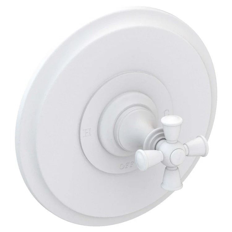 Pressure Balance Valve Trim Sutton Round 1 Cross Polished Gold PVD ADA Depth 4 Inch - Frankwebs