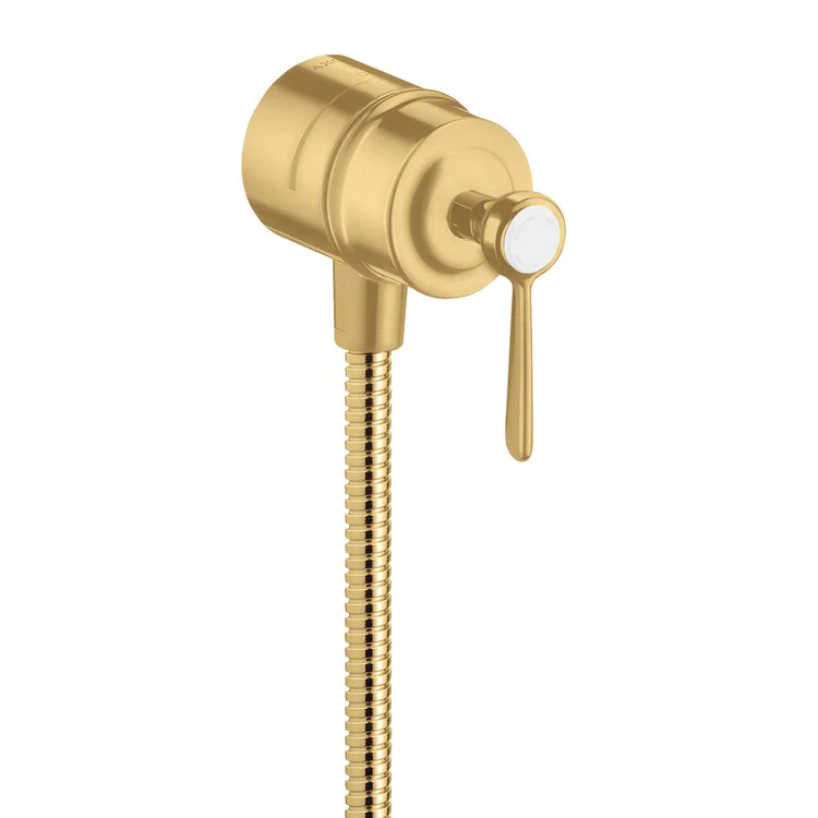 Wall Outlet Montreux with Check Valves and Volume Control Brushed Black Chrome Lever ADA - Frankwebs
