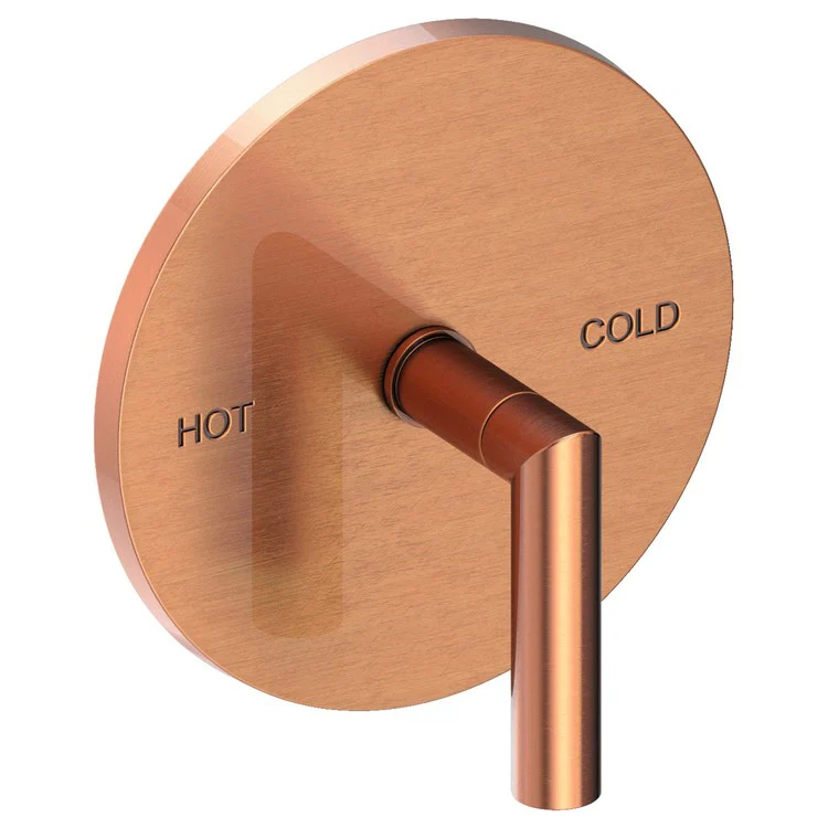 Pressure Balance Valve Trim Pavani Round 1 Lever Midnight Chrome ADA Depth 2-4/5 Inch - Frankwebs