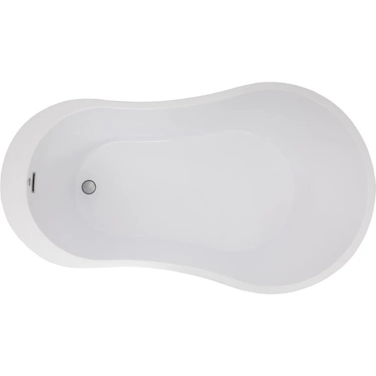 Soaking Tub Metro Collection Anaha 64 x 36 Inch Freestanding Tub Only End Almond Hydroluxe SS - Frankwebs