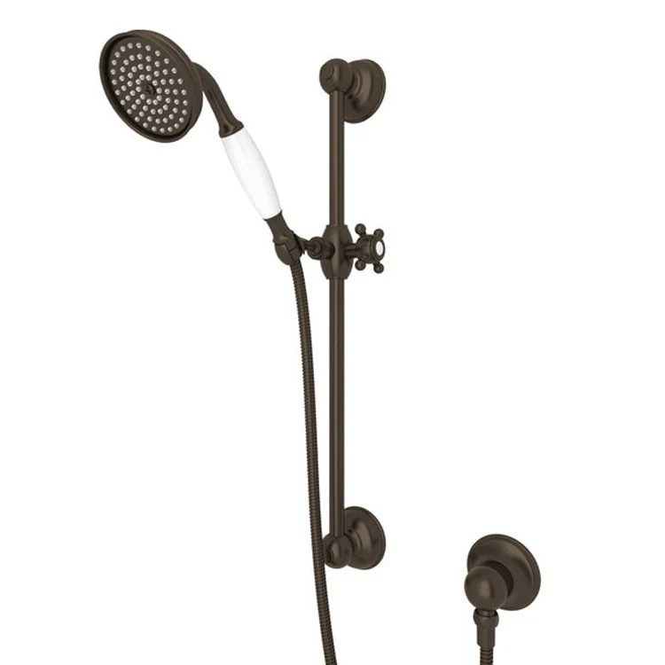 Handshower Set Resin Handle Polished Nickel Side Spray 1 Function WaterSense 1.8 Gallons per Minute 21-5/8 Inch 2-9/16 Inch - Frankwebs