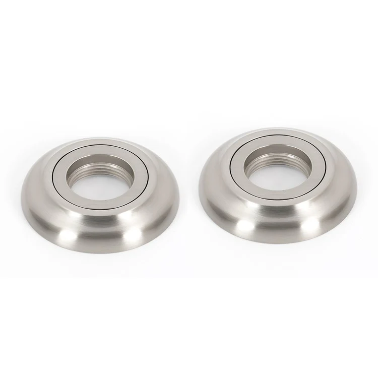 Grab Bar Bracket Royale Bath Round 3 x 3 Inch Unlacquered Brass ADA - Frankwebs