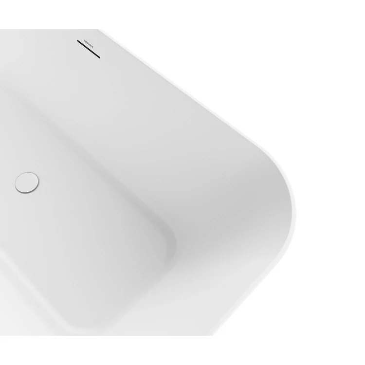 Freestanding Tub Renata 66-7/8 x 31-1/2 x 23-5/8 Inch Center Drain Matte White Rectangular - Frankwebs