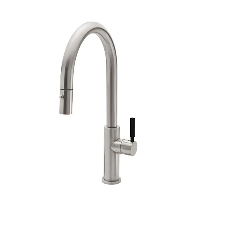 Kitchen Faucet Corsano 1 BST Series Lever ADA Satin Nickel Pull-Down High Arc 360 Degree Rotating Spout Height 10-1/8 Inch 1.8 Gallons per Minute - Frankwebs