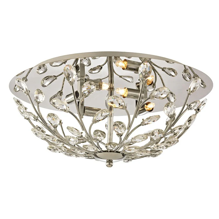 Crystique Four-Light Flush Mount Ceiling Fixture - Frankwebs