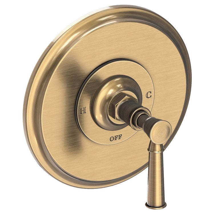Pressure Balance Valve Trim Vander Round 1 Lever Antique Brass ADA Depth 4 Inch - Frankwebs