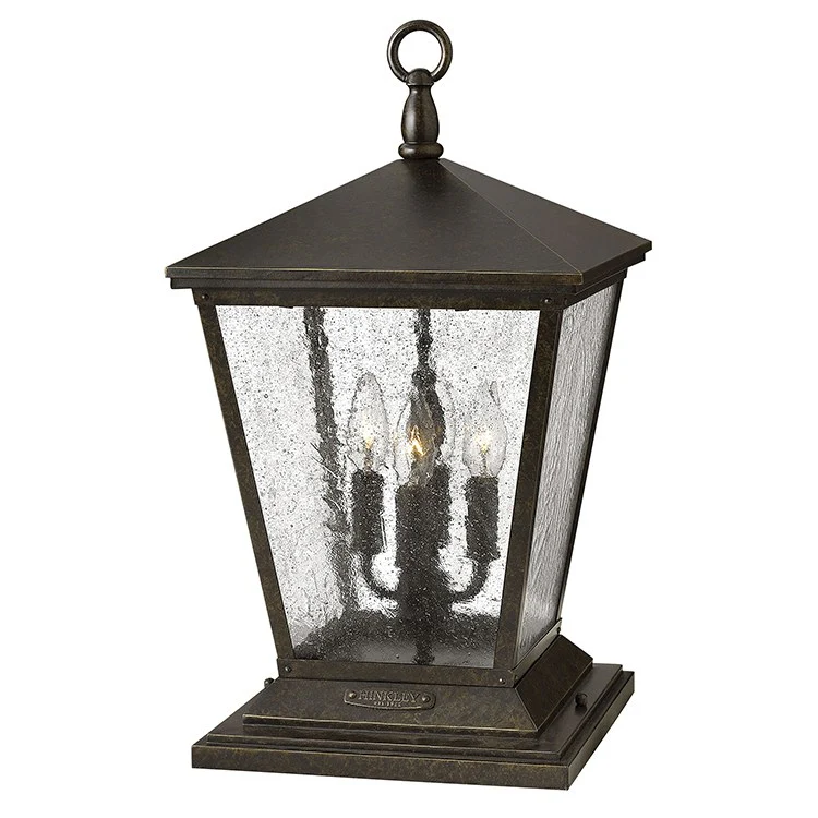 Trellis Four-Light LED Pier Mount Lantern - Frankwebs
