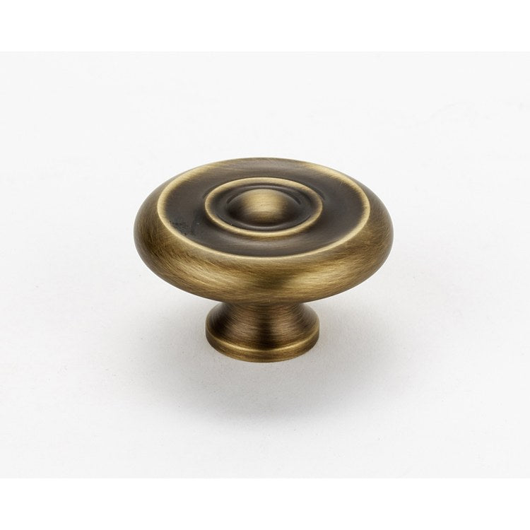 Knob II Collection Round Chocolate Bronze Brass 1-3/4 Inch 1 Inch 3/4 Inch - Frankwebs