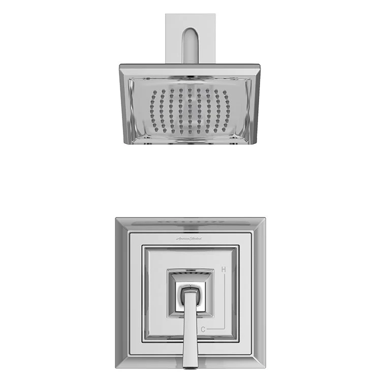 Town Square S Pressure Balance Shower Valve Trim with Cartridge and Water-Saving Shower Head - Frankwebs