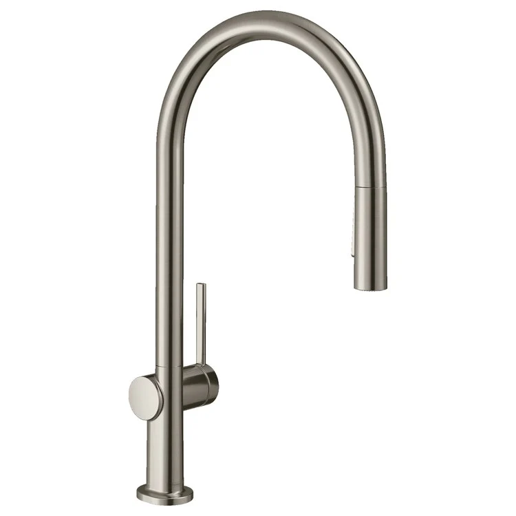 Kitchen Faucet Talis N sBox 1 Lever ADA Brushed Gold Optic Pull Down 2 Function 360 Degree Swivel 1 Hole 1.75 Gallons per Minute - Frankwebs