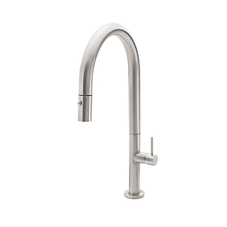Kitchen Faucet Poetto 1 SST Series Lever ADA Ultra Stainless Steel Pull-Down High Arc Spout Height 10-11/16 Inch 1.8 Gallons per Minute - Frankwebs