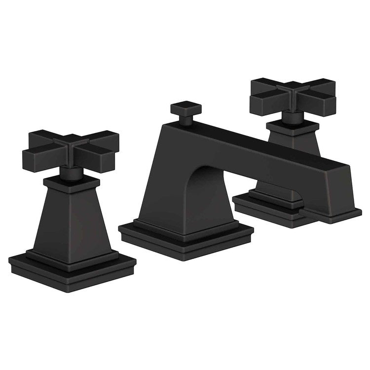 Lavatory Faucet Malvina Widespread 8 to 20 Inch Spread 2 Cross ADA Stainless Steel PVD 1.2 Gallons per Minute Brass Spout Height 2 Inch - Frankwebs