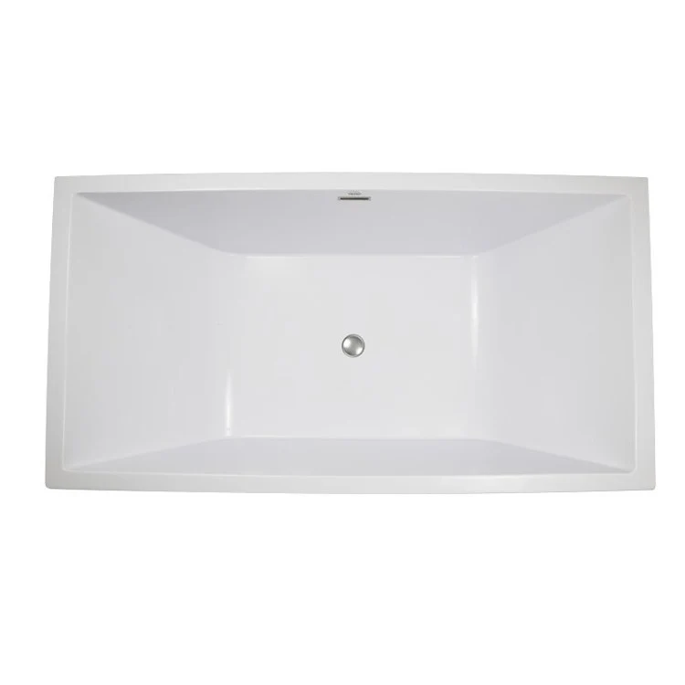 Soaking Tub Metro Collection Millennium 63 x 33 Inch Freestanding Tub Only Center Almond Hydroluxe SS - Frankwebs