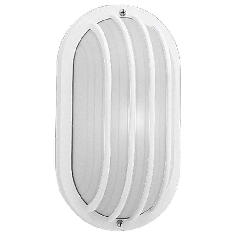 Bulkheads Oval Polycarbonate Single-Light Wall Lighting Fixture with Grill - Frankwebs