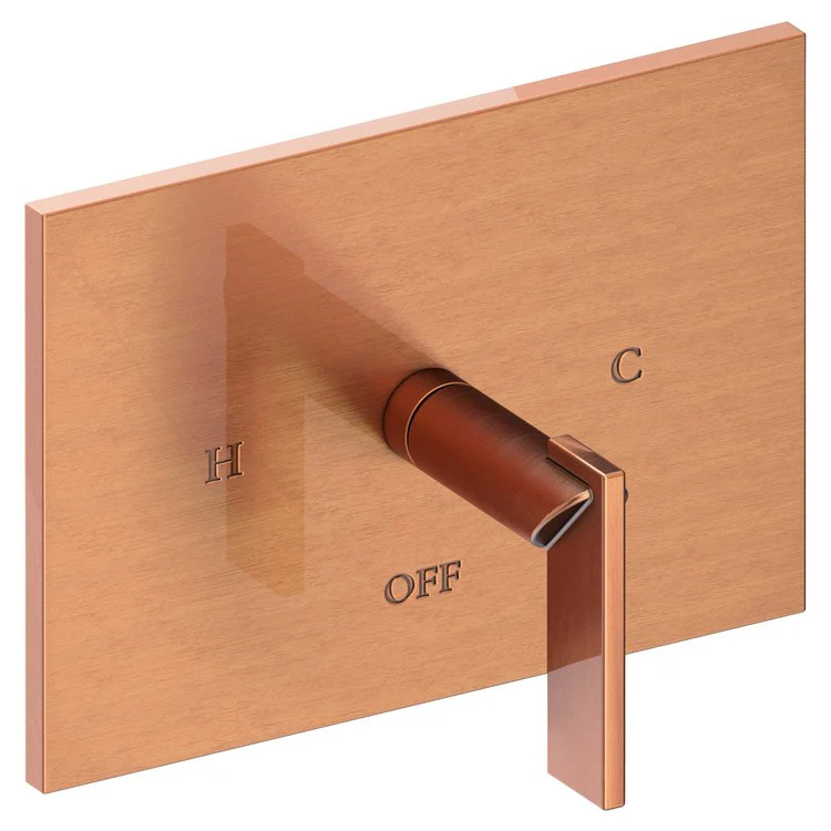 Pressure Balance Valve Trim Metro Rectangle 1 Lever Antique Nickel ADA Depth 3-1/2 Inch - Frankwebs