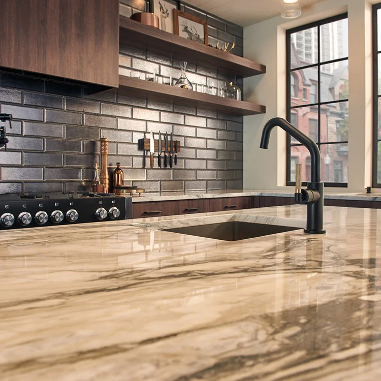 Litze Single Handle Bar Faucet with Angled Spout/Knurled Handle - Frankwebs