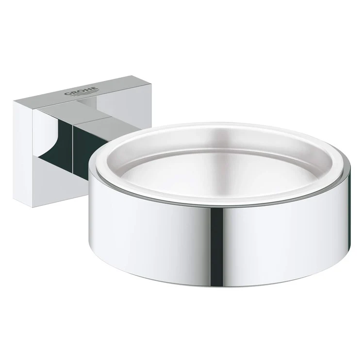 Essentials Cube Wall-Mount Holder for Glass Tumbler, Soap Dish, Or Soap Dispenser - Frankwebs