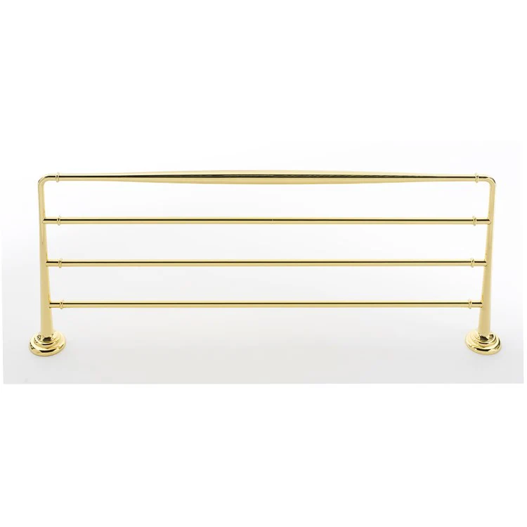 Towel Rack Charlie's Bath Unlacquered Brass 24 Inch Brass 10-5/16 Inch Concealed Wall Mount - Frankwebs