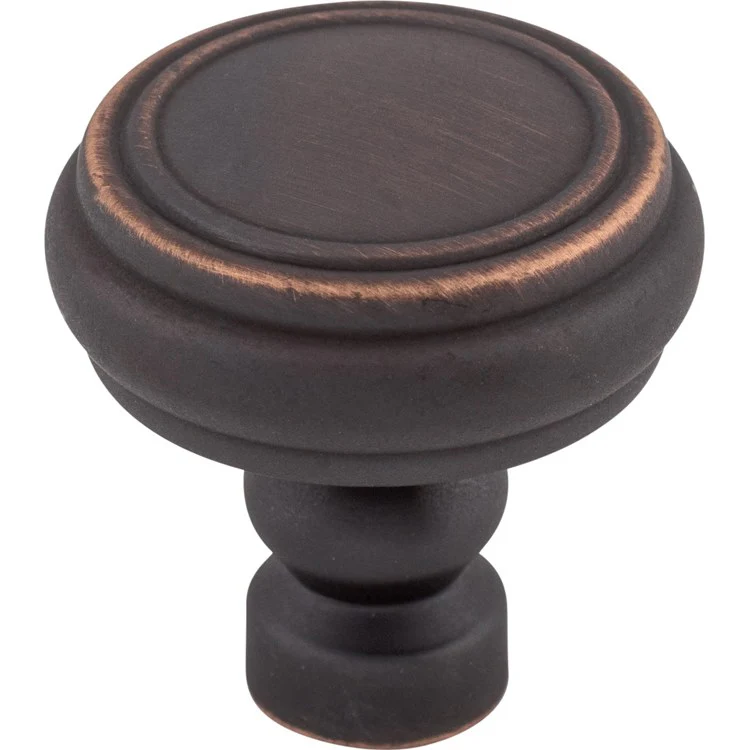 Knob Devon Brixton Rimmed Round Brushed Satin Nickel Zinc Alloy 1-1/4 Inch - Frankwebs