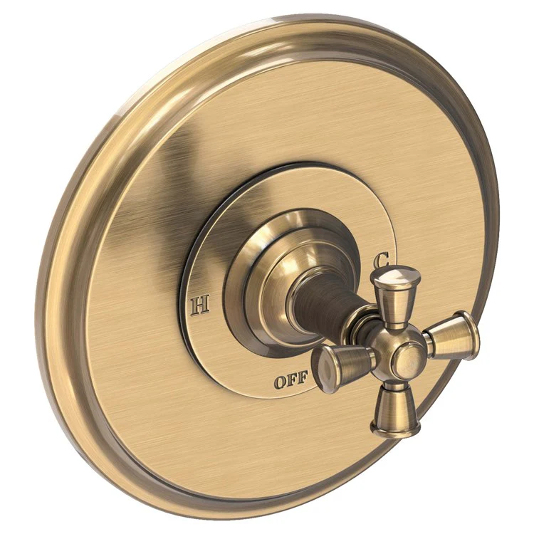 Pressure Balance Valve Trim Aylesbury Round 1 Cross Antique Copper ADA Depth 4 Inch - Frankwebs