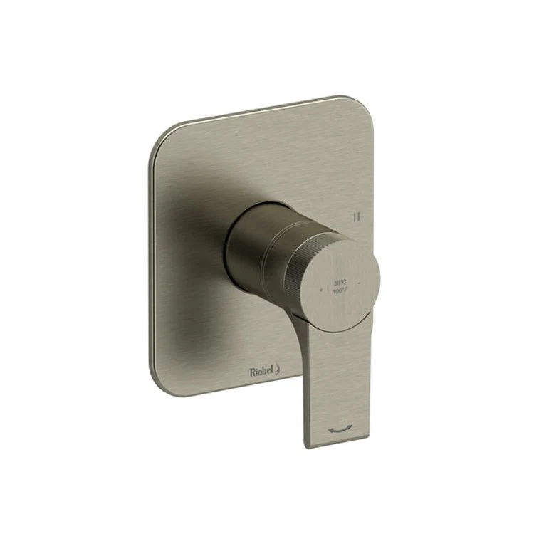 Thermostatic and Pressure Balance Valve Trim Fresk No Share 3 Function 1 Lever Brushed Nickel 1/2 Inch ADA 6.3 Gallons per Minute for Rough-In Valve - Frankwebs