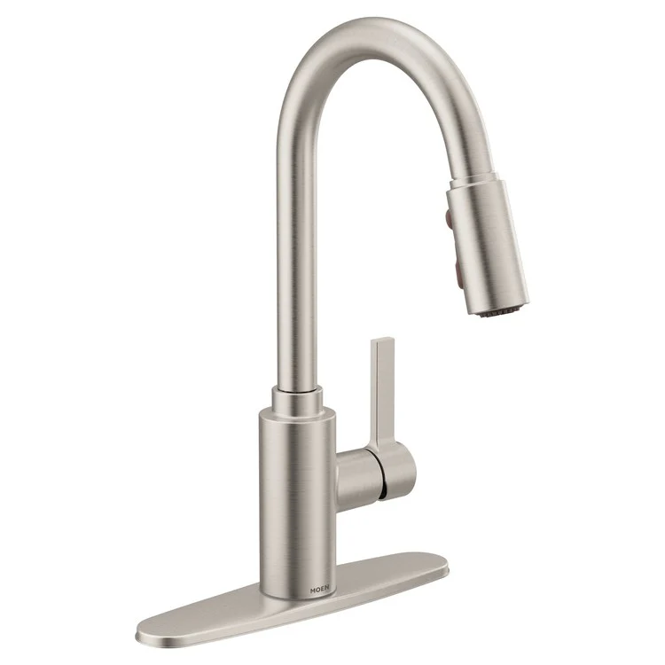 Kitchen Faucet Genta 1 Lever ADA Spot Resist Stainless Pull Down High Arc - Frankwebs