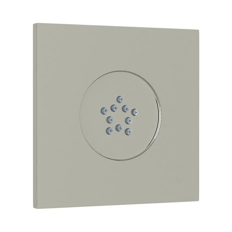 Body Spray Polished Chrome Flat Panel Rectangular with 10 Jets 3-3/32 x 3-5/16 Inch Classic Spray 1.0 Gallons per Minute 1/2 Inch - Frankwebs