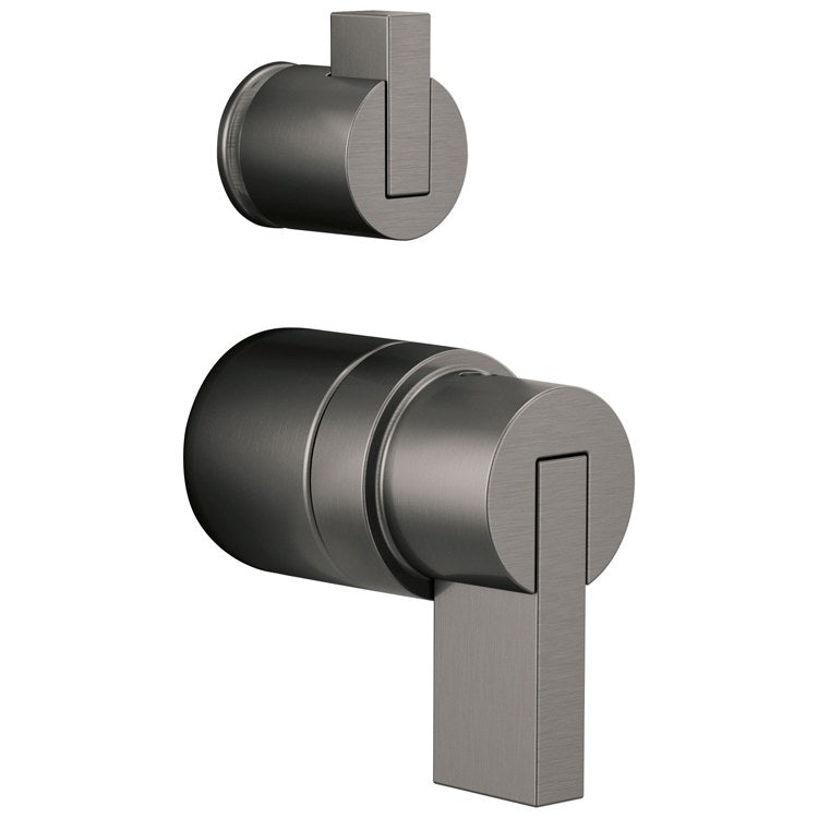 Handle Kit Litze Zinc 2 Lever Brilliance Luxe Gold ADA for Pressure Balance Valve with Integrated Diverter Trim - Frankwebs