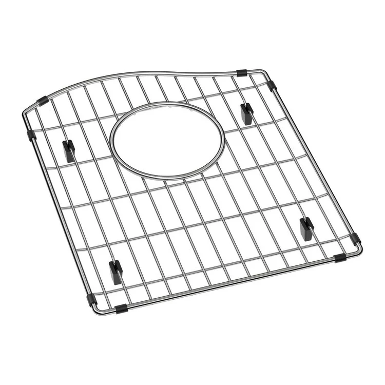 Sink Grid Bottom Grid 12 x 15 Inch Stainless Steel for Fits Bowl Size 15-3/16x17-7/8 Inch Bowls with Rear Center Drain Opening Wavy Top Higher on Left Side - Frankwebs