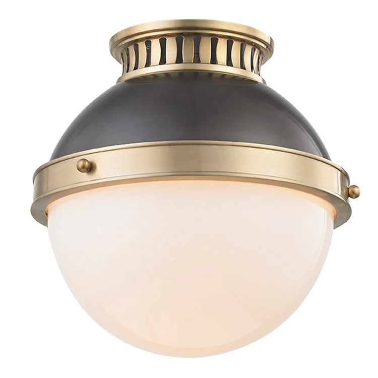 Latham Single-Light Small Flush Mount Ceiling Fixture Mount - Frankwebs