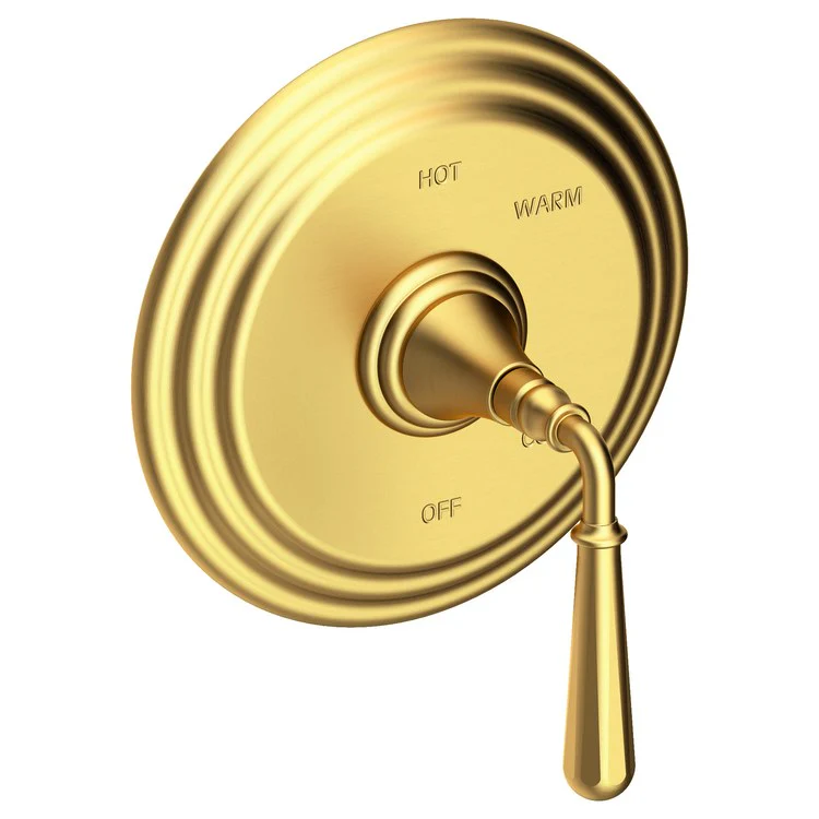 Pressure Balance Valve Trim Bevelle Round 1 Lever Matte White ADA Depth 4-6/7 Inch - Frankwebs