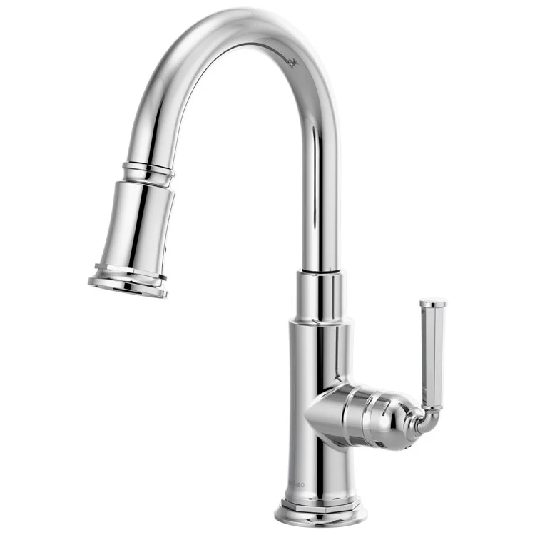 Prep Faucet Rook 1 Lever ADA Brilliance Polished Gold Pull Down 2 Function Aerated Stream or Spray 360 Degree Swivel - Frankwebs
