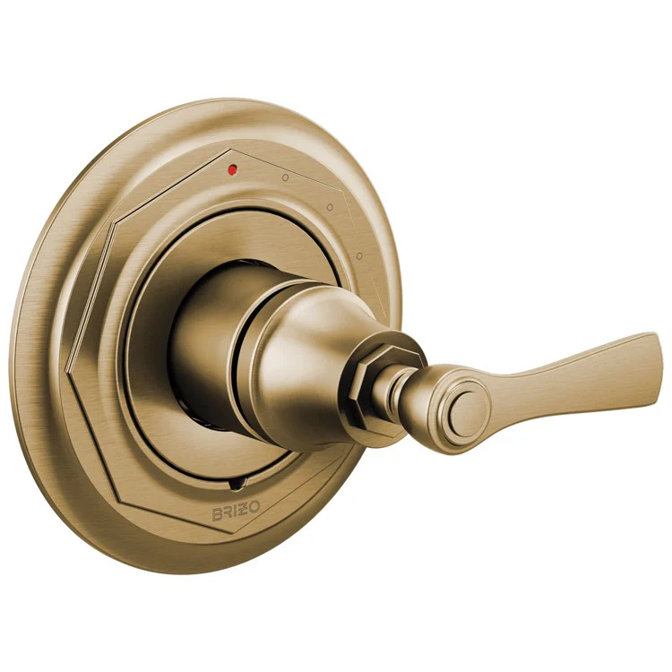 Pressure Balance Valve Trim Rook 1 Lever Brilliance Luxe Gold ADA - Frankwebs