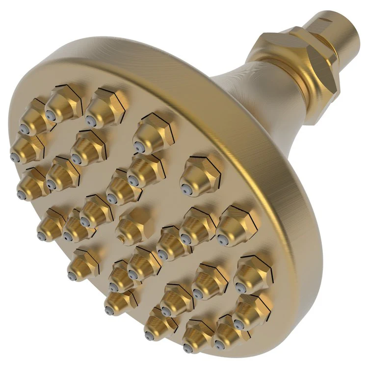 Showerhead Newport Bath 1 Function Satin Brass PVD 4-15/16 Inch 1.8 Gallons per Minute 29 Jets - Frankwebs
