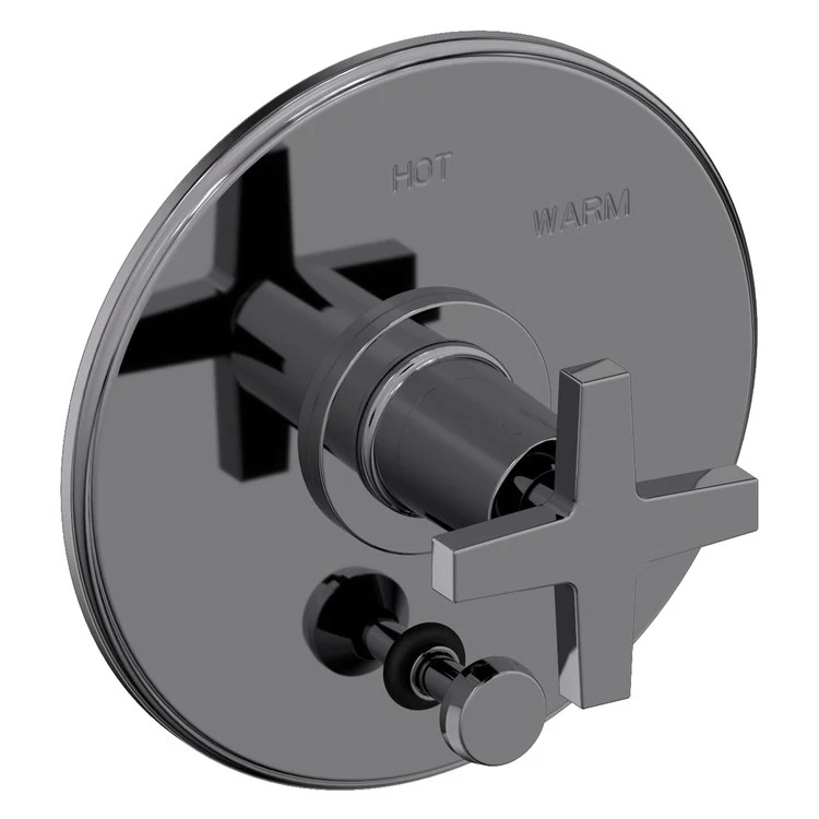 Pressure Balance Valve Trim Dorrance with Diverter Pull Knob 1 Cross Forever Brass PVD ADA Depth 3-1/6 Inch - Frankwebs