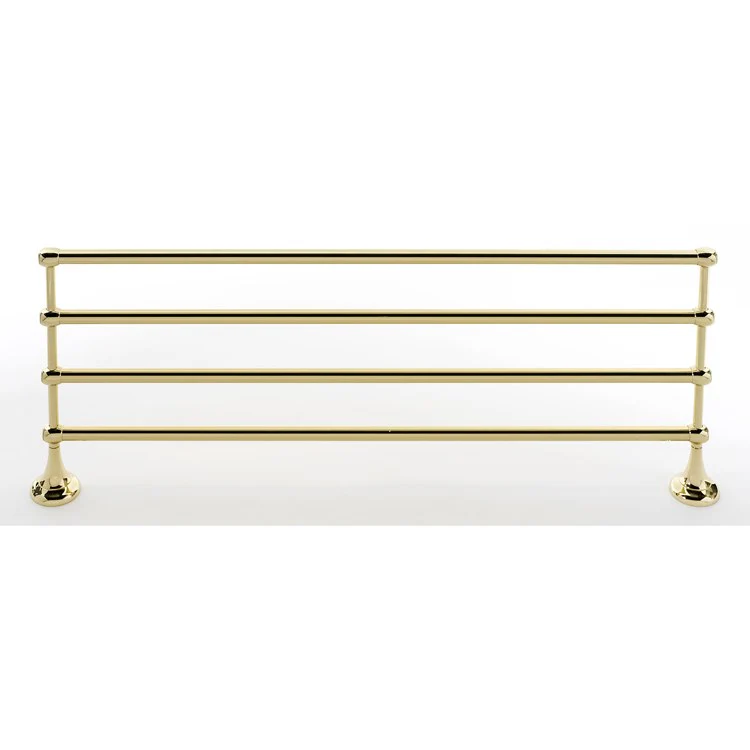 Towel Rack Royale Bath Polished Brass 24 Inch Brass 10-6/16 Inch Concealed Wall Mount - Frankwebs