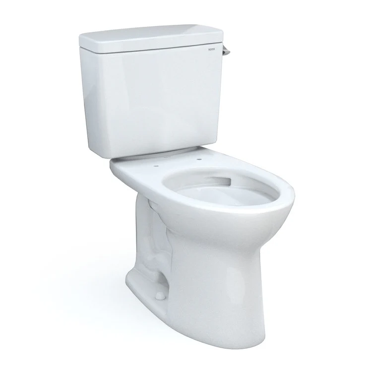 Toilet Drake 2 Pieces Universal Height Cotton Elongated ADA 30-1/8 Inch 1.28 Gallons per Flush Right Hand Chrome Less Seat - Frankwebs