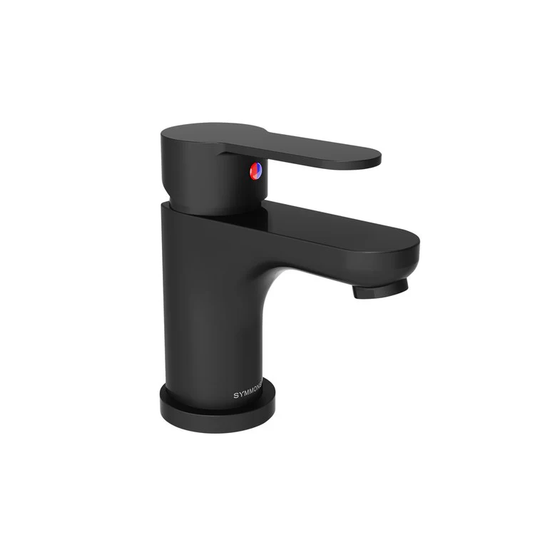 Lavatory Faucet Identity 1 Lever ADA Matte Black 0.5 Gallons per Minute Metal Push Pop 1 Hole - Frankwebs