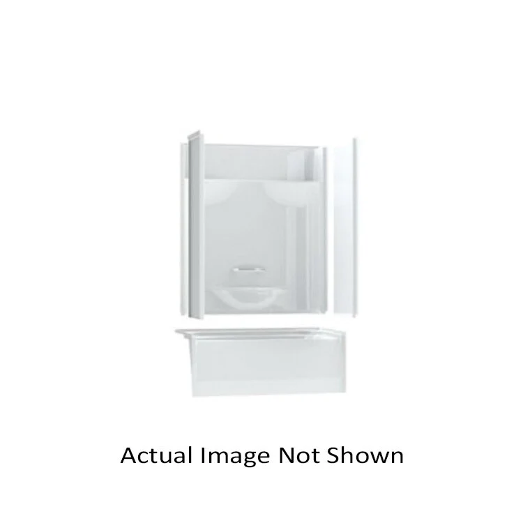 Tub 53-7/8 x 29 x 77-1/2 Inch with Pin System Left Drain White AcrylX Rectangle 32.5 Gallons - Frankwebs
