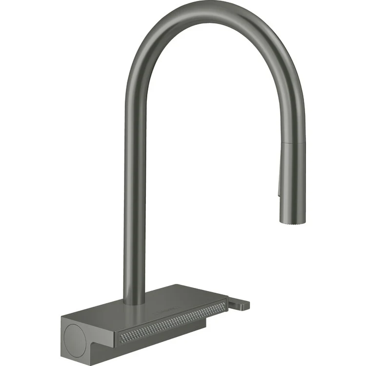Kitchen Faucet Aquno Select 1 Lever Matte Black Pull Down 3 Function Gooseneck 150 Degree Swivel 1.75 Gallons per Minute - Frankwebs