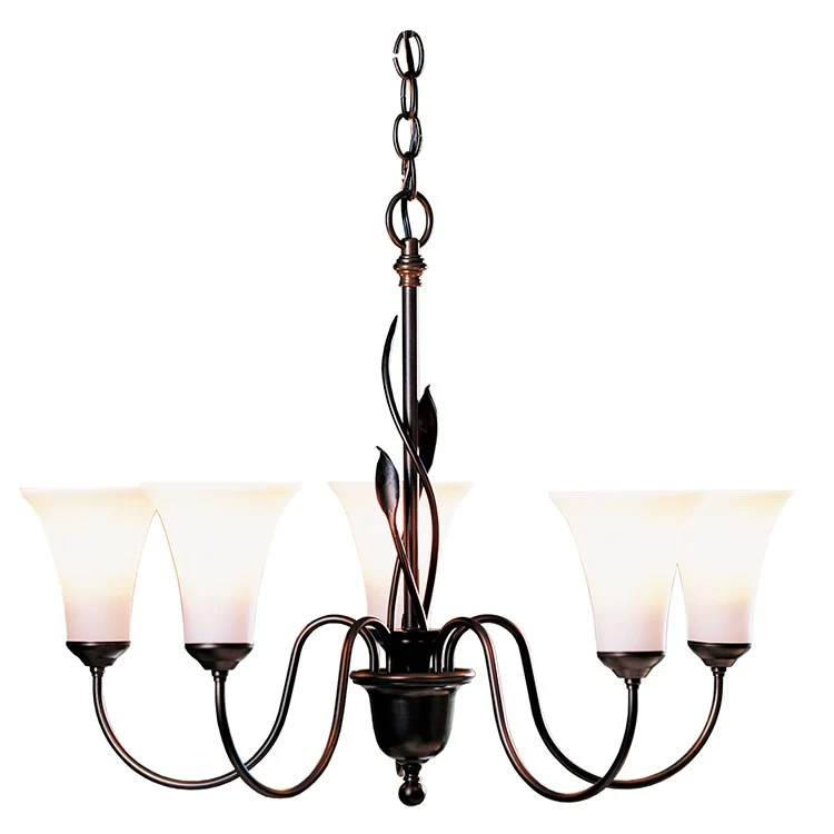 Forged Leaves Five-Light Chandelier - Frankwebs