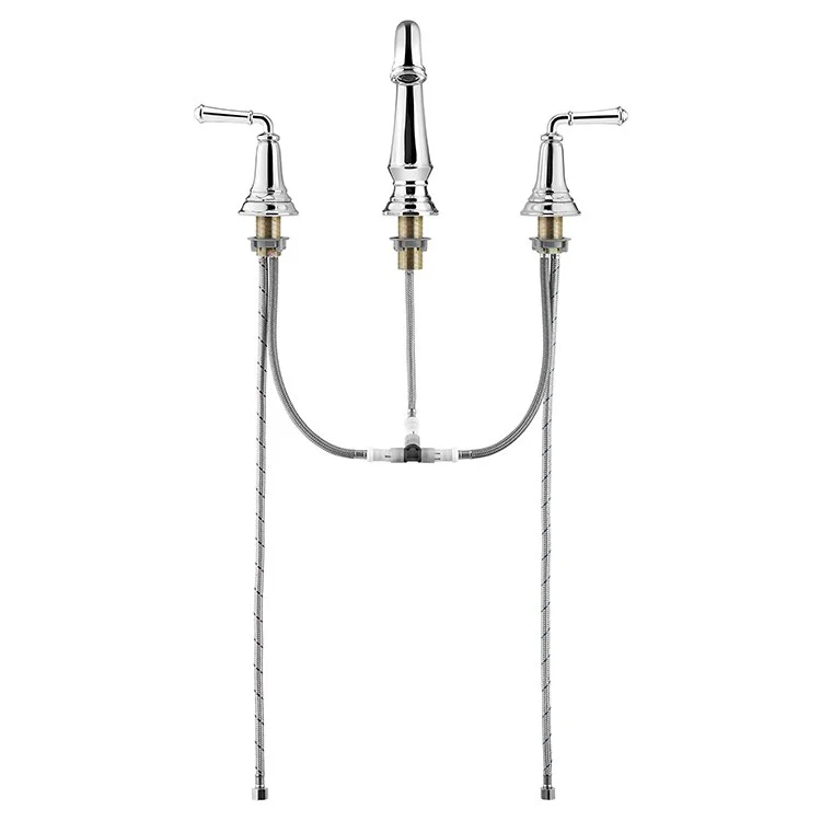 Delancey Two Handle Widespread Bathroom Faucet with Pop-Up Drain - Frankwebs