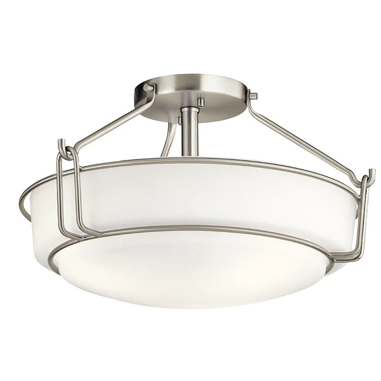Alkire Three-Light Semi-Flush Mount Ceiling Fixture - Frankwebs