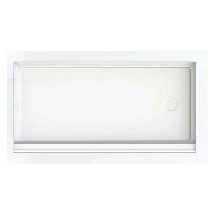 Shower Base Pre-Leveled White 60 x 30 x 6 Inch A2 Composite Left Hand Drain - Frankwebs