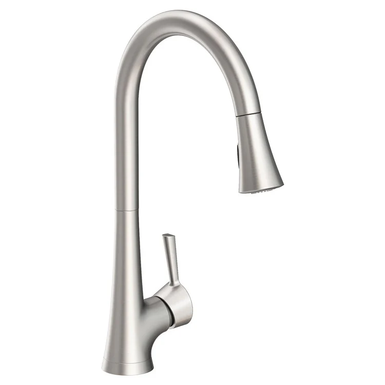 Kitchen Faucet Vespera 1 Lever ADA Matte White Pull Down Spout Height 10 Inch 1.8 Gallons per Minute - Frankwebs