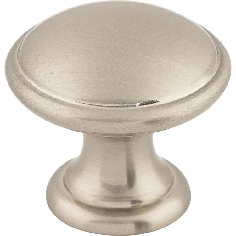 Knob Dakota Rounded Brushed Satin Nickel Zinc Alloy 1-1/4 x 1-1/4 x 1-1/5 Inch 1-1/5 Inch - Frankwebs