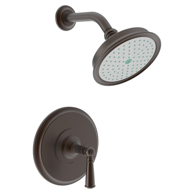 Aylesbury Pressure Balance Shower Trim with Lever Handle - Polished Brass Uncoated - Frankwebs