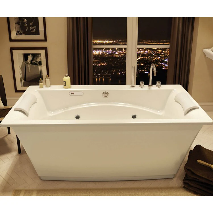 Freestanding Tub Optik 66 x 36 Inch White Center Rectangular - Frankwebs