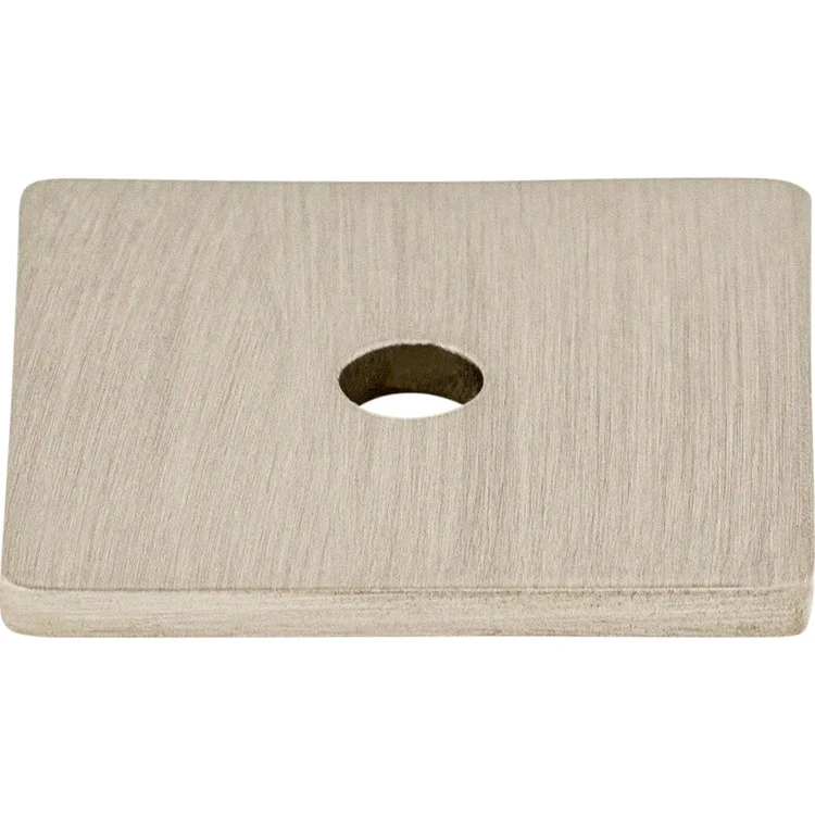 Knob Backplate Sanctuary Square Brushed Satin Nickel 1 Inch 1 Hole Zinc Alloy - Frankwebs